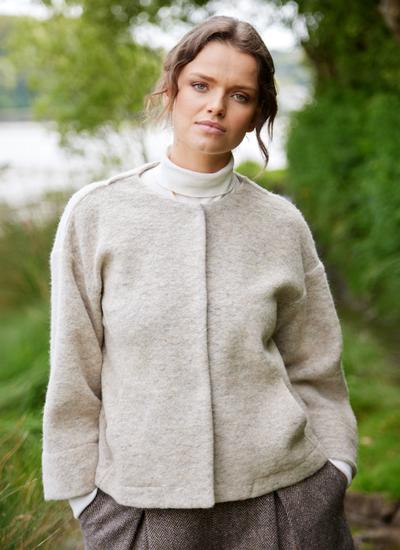 Aideen Wool Poncho Jacket